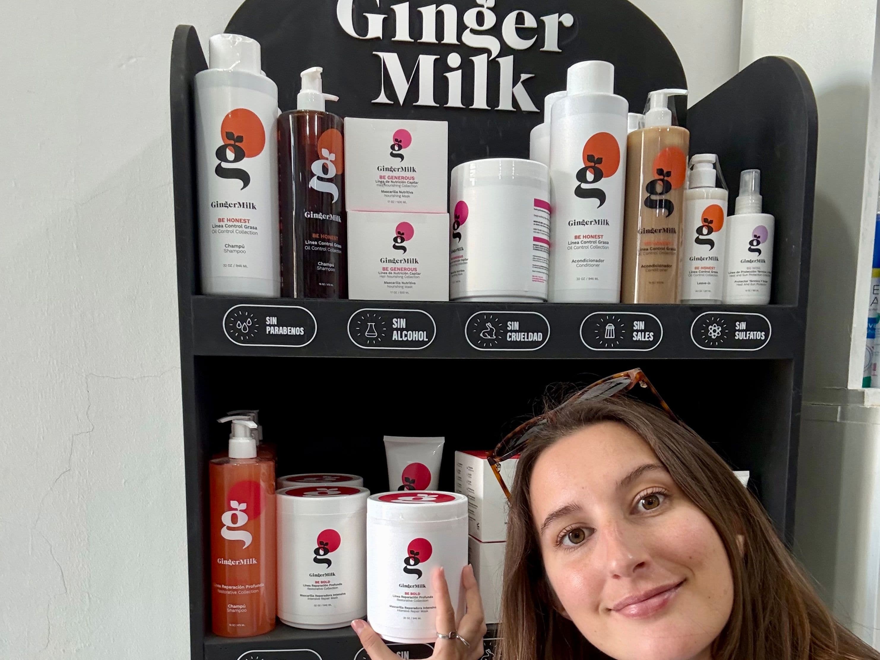 Ginger Milk hair products made in the Dominican Republic